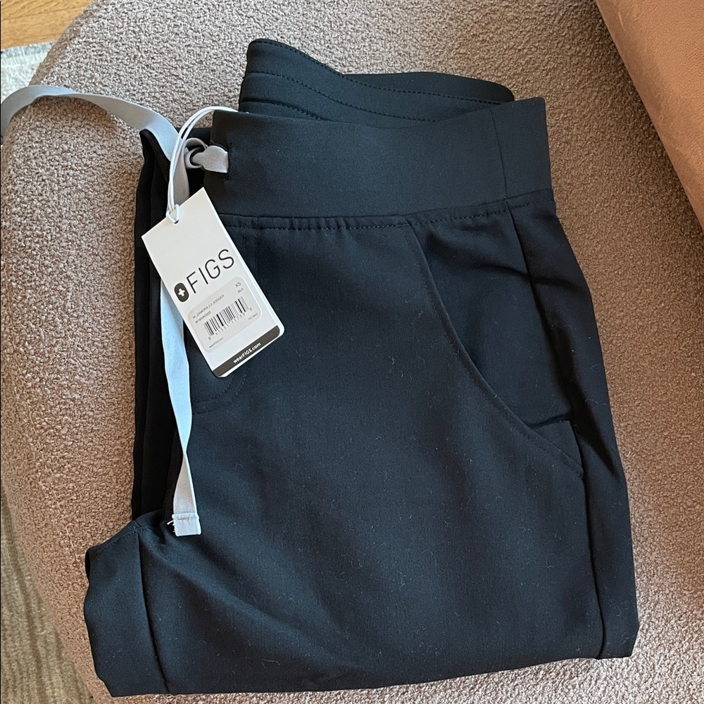 Figs Black Joggers